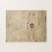 Leonardo da Vinci Het Man van Vitruvian Legpuzzel (Horizontaal)