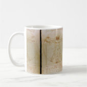 Leonardo Da Vinci, het Vitruviaanse Man, Renaissan Koffiemok (Links)