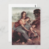 Leonardo da Vinci Hl. Anna Selbdritt, Szene: Hl. A Briefkaart (Voorkant / Achterkant)