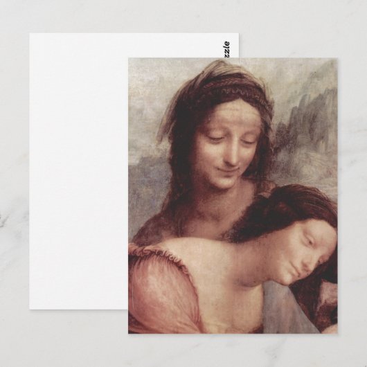 Leonardo da Vinci Hl. Anna selbdritt, Szene: Hl. A Briefkaart (Voorkant / Achterkant)
