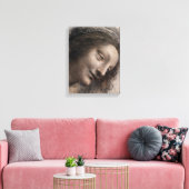 Leonardo da Vinci Hoofd van de Maagd Canvas Afdruk (Insitu (Woonkamer))