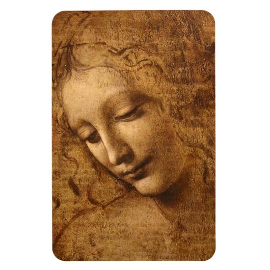 Leonardo da Vinci hoofd van een vrouw Magneet (Verticaal)