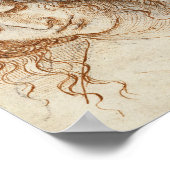 Leonardo da Vinci - Hoofd van Leda Poster (Hoek)