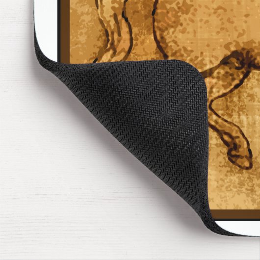 Leonardo Da Vinci Horse Art Muismat (Hoek)