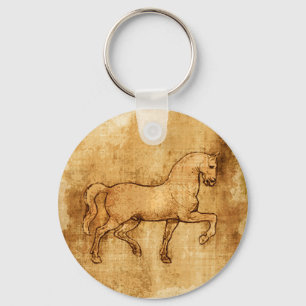 Leonardo Da Vinci Horse Art Sleutelhanger