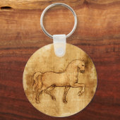 Leonardo Da Vinci Horse Art Sleutelhanger (Voorkant)