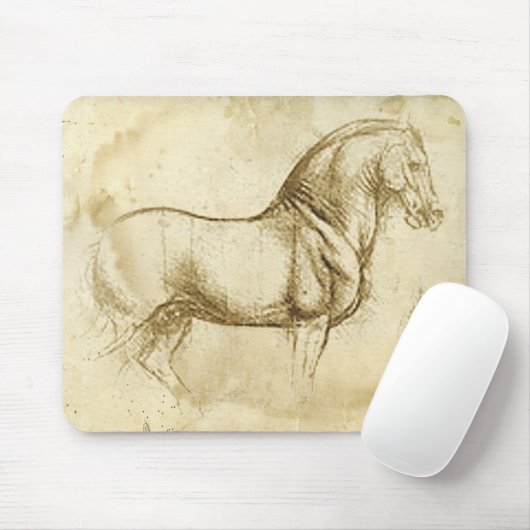 Leonardo Da Vinci Horse Muismat (Met muis)