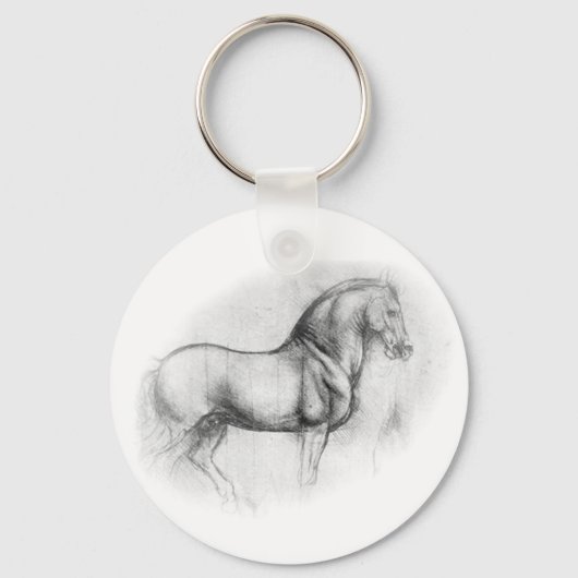 Leonardo Da Vinci Horse Sleutelhanger (Voorkant)