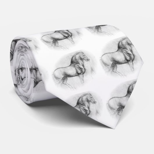 Leonardo Da Vinci Horse stropdas (Opgerold)