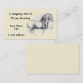 Leonardo Da Vinci Horse Visitekaartje (Voorkant / Achterkant)