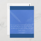 Leonardo Da Vinci inspirerend vluchtcitaat Briefkaart (Voorkant / Achterkant)