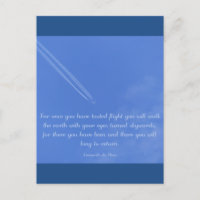 Leonardo Da Vinci inspirerend vluchtcitaat