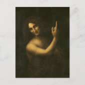 Leonardo da Vinci - Johannes de Doper Schilderij Briefkaart (Voorkant)