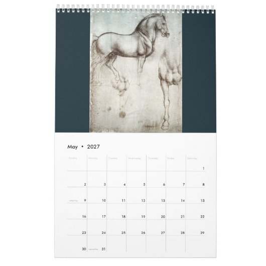 Leonardo da Vinci Kalender (Mei 2027)
