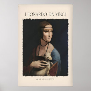 Leonardo da Vinci Kunstprint - Dame met een Poster