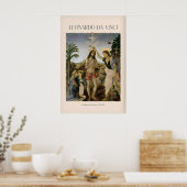 Leonardo da Vinci Kunstprint De Doop van Poster (Keuken)