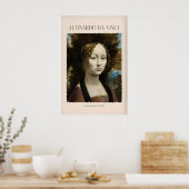 Leonardo da Vinci Kunstprint - Ginevra de Benci Poster (Keuken)