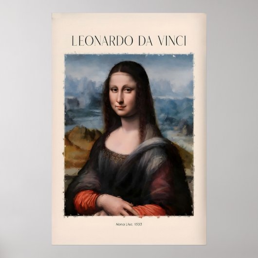 Leonardo da Vinci Kunstprint - Mona Lisa503 Iconis Poster (Voorkant)