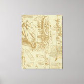 Leonardo Da Vinci Kunstwerk Canvas Afdruk (Voorkant)