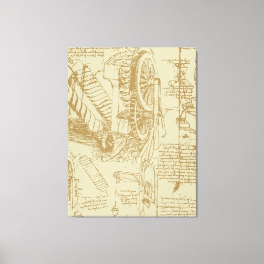 Leonardo Da Vinci Kunstwerk Canvas Afdruk (Voorkant)