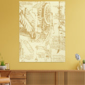 Leonardo Da Vinci Kunstwerk Canvas Afdruk (Insitu (Woonkamer))