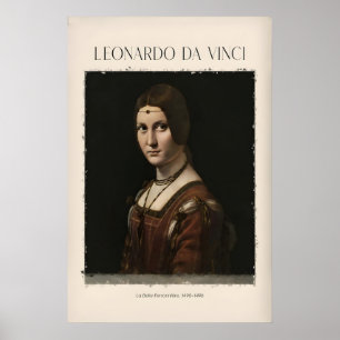 Leonardo da Vinci La Belle Ferronnière490s Poster