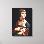 Leonardo Da Vinci Lady met een Ermine Canvas Wrap Afdruk (Voorkant)