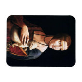 Leonardo Da Vinci Lady met een Ermine Magnet Magneet (Horizontaal)