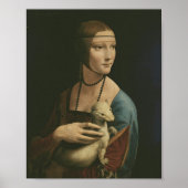 Leonardo da Vinci Lady met een Ermine Poster (Voorkant)