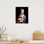 Leonardo da Vinci Lady met een Ermine Poster (Keuken)