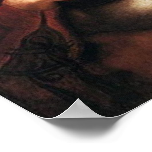 Leonardo Da Vinci Lady met een Ermine-Poster Poster (Hoek)