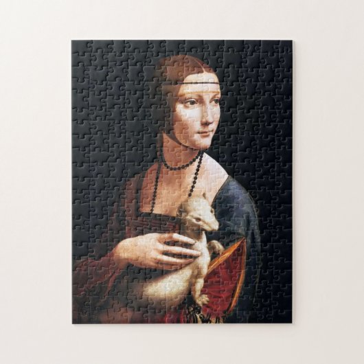Leonardo Da Vinci Lady met een Ermine Puzzle Legpuzzel (Verticaal)