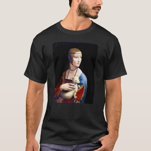 Leonardo da Vinci Lady met een Ermine T-shirt (Voorkant)