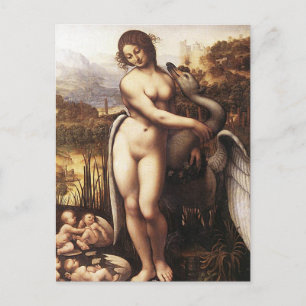 Leonardo Da Vinci - Leda en de Swan Briefkaart