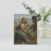 Leonardo da Vinci - maagd en kind met Saint Briefkaart (Staand voorkant)