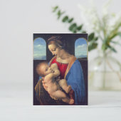 Leonardo da Vinci - Madonna Briefkaart (Staand voorkant)