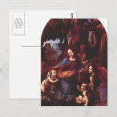 Leonardo da Vinci - Madonna in de rockgrot Briefkaart (Voorkant / Achterkant)