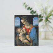 Leonardo da Vinci Madonna Litta Briefkaart (Staand voorkant)