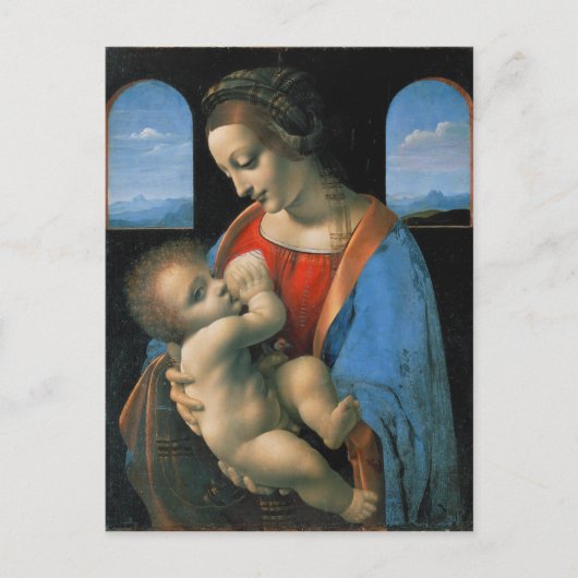 Leonardo da Vinci Madonna Litta Briefkaart (Voorkant)