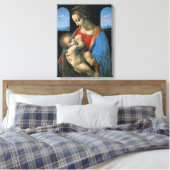 Leonardo da Vinci Madonna Litta Canvas Afdruk (Insitu (Slaapkamer))