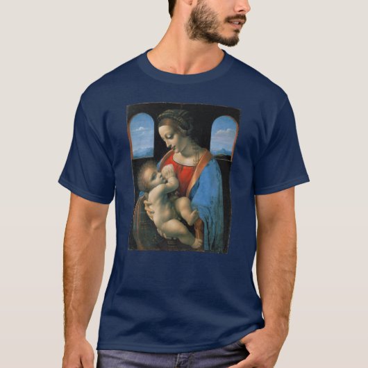 Leonardo da Vinci Madonna Litta T-shirt (Voorkant)