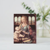 Leonardo da Vinci - Madonna met de annatie Briefkaart (Staand voorkant)