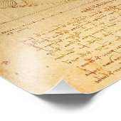 Leonardo da Vinci, Man van Vitruvius, gulden snede Foto Afdruk (Hoek)