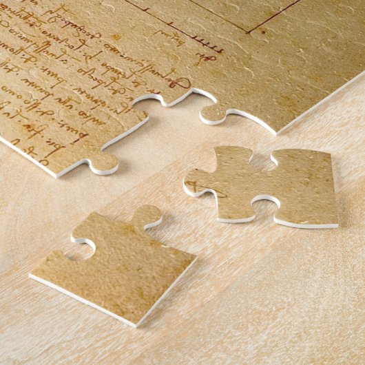 Leonardo da Vinci, Man van Vitruvius, gulden snede Legpuzzel (Zijkant)