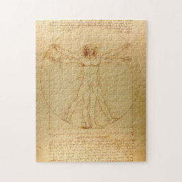 Leonardo da Vinci, Man van Vitruvius, gulden snede Legpuzzel