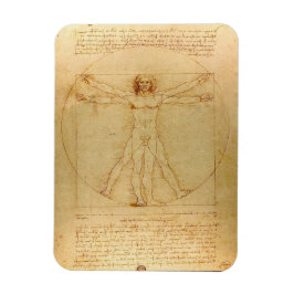 Leonardo da Vinci, Man van Vitruvius, gulden snede Magneet
