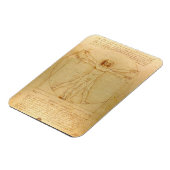 Leonardo da Vinci, Man van Vitruvius, gulden snede Magneet (Linkerzijde)