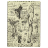 Leonardo da Vinci Menselijke Anatomie Larynxbeen Klembord (Achterkant)