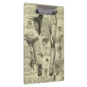 Leonardo da Vinci Menselijke Anatomie Larynxbeen Klembord (Rechts)