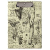 Leonardo da Vinci Menselijke Anatomie Larynxbeen Klembord (Voorkant)